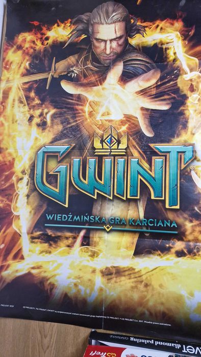 Na sprzedaż: Oryginalny plakat z gry GWINT – Wiedźmińska Gra Karciana