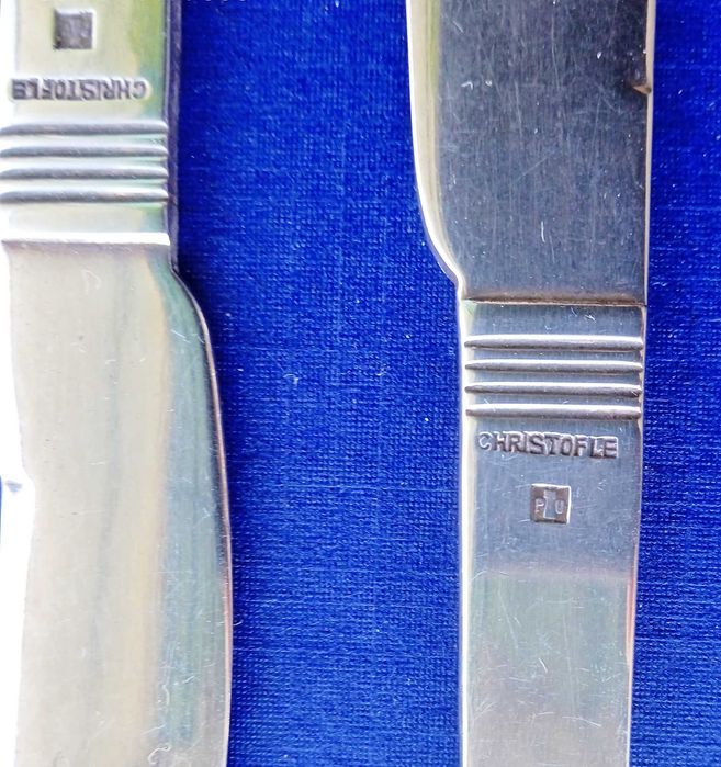 Conjunto de 2 Facas de Manteiga Christofle Prata