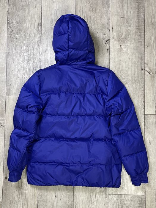 Adidas куртка пуховик M размер женская стеганая синяя