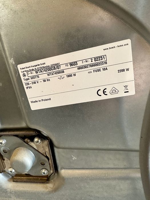 Bosch suszarka do ubrań