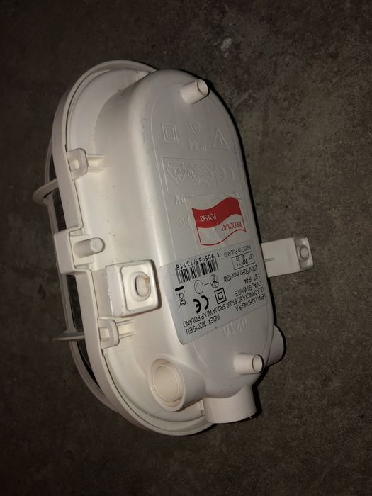 Oprawa Lena Lighting 42W E27 IP44 OVAL 60 white przemysłowa kanałowa