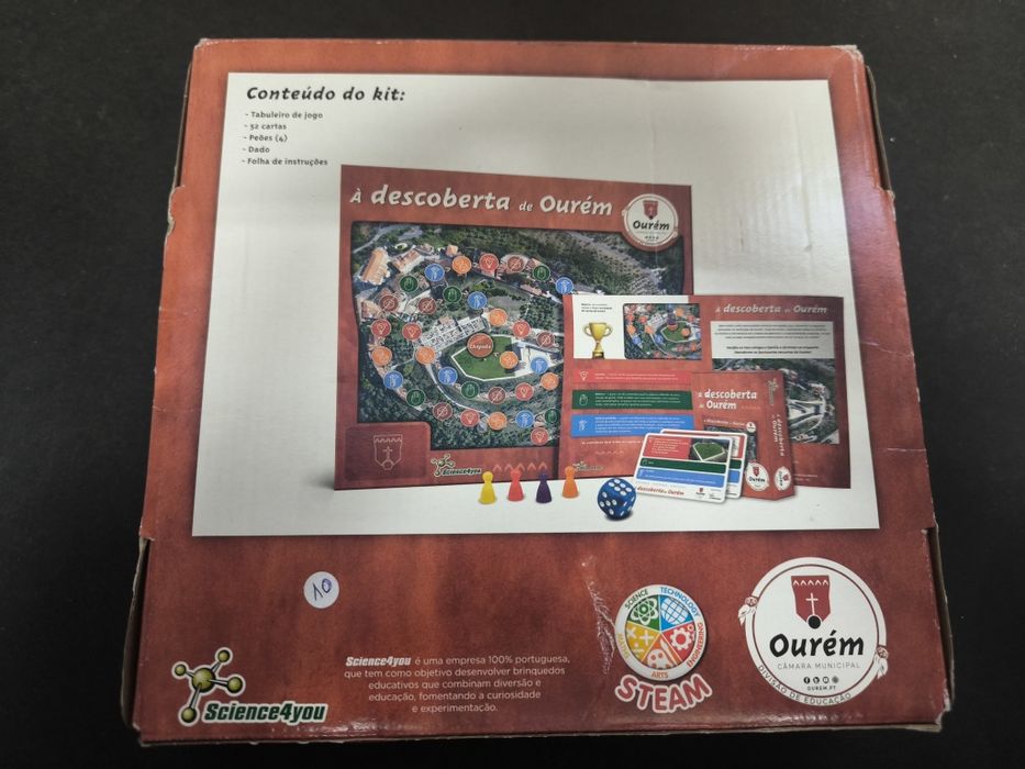 Jogo À descoberta de Ourém Science4you.
Jogo educativo À descoberta de