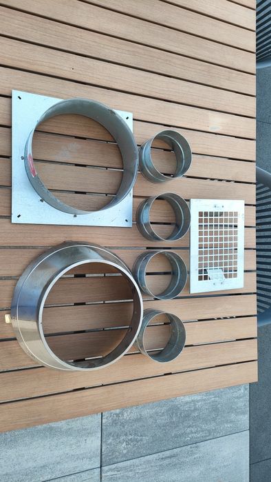 Nasada kominowa + kratka wentylacyjna i 4 mufy