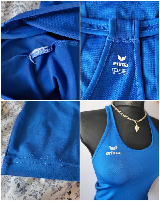 Niebieski sportowy top damski bokserka Erima 38