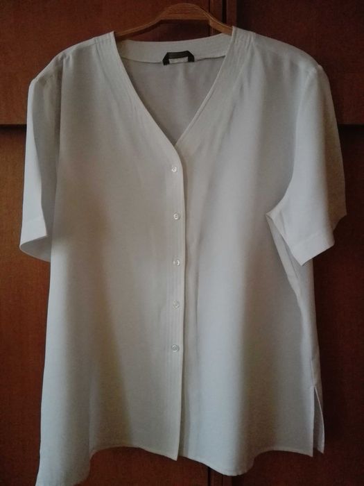 Biała, letnia, elegancka XXL