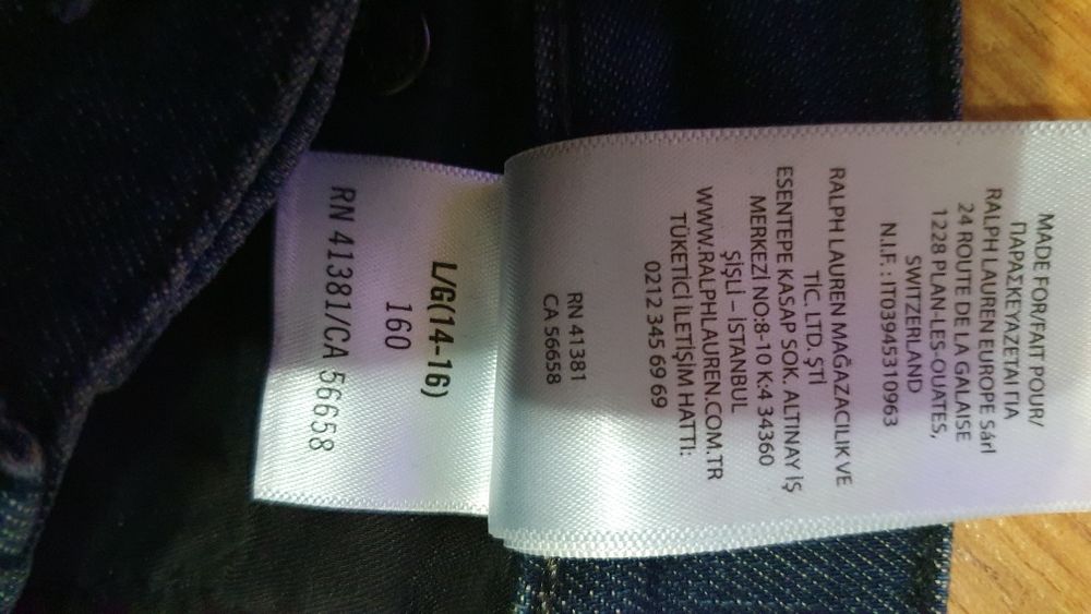 Jeansy Ralph Lauren na 158 cm