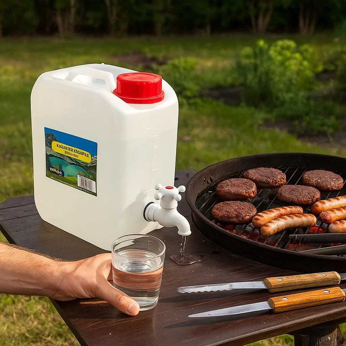 Kanister z kranem 5L, baniak plenerowy, pojemnik na wodę