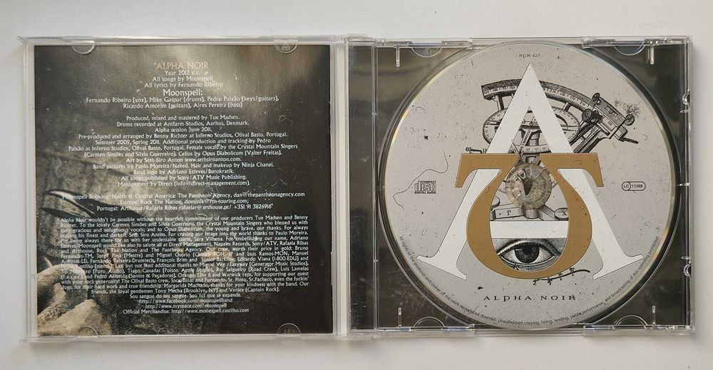 Płyta CD: Moonspell Alpha Noir 2012