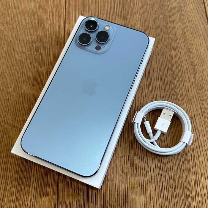  iPhone 13 Pro Max 128GB Sierra Blue Gwarancja ROK Idealny Bat. 100%