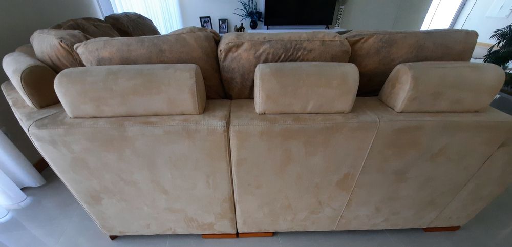 Sofá de canto com chaise long