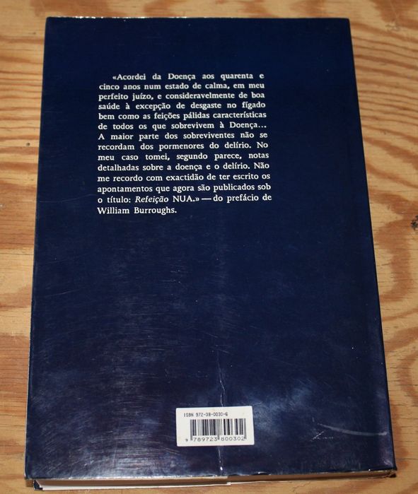 Livro "Alucinações de um Drogado 'Refeição Nua' ", William Burroughs