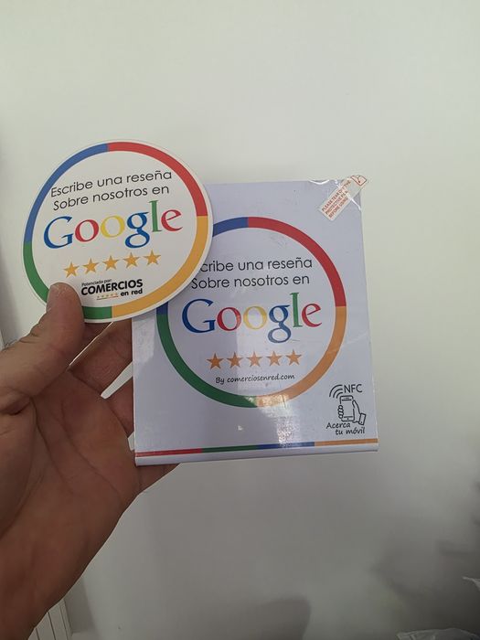 Stojak Button NFC Oceń nas na Google czytnik do wystawiania opinii