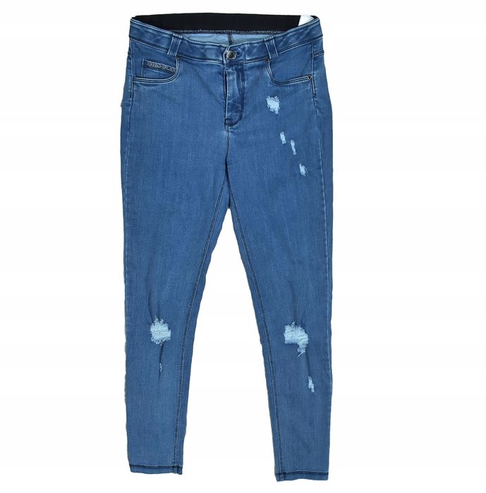 Freddy Black Spodnie Legginsy Jeansowe Distress S