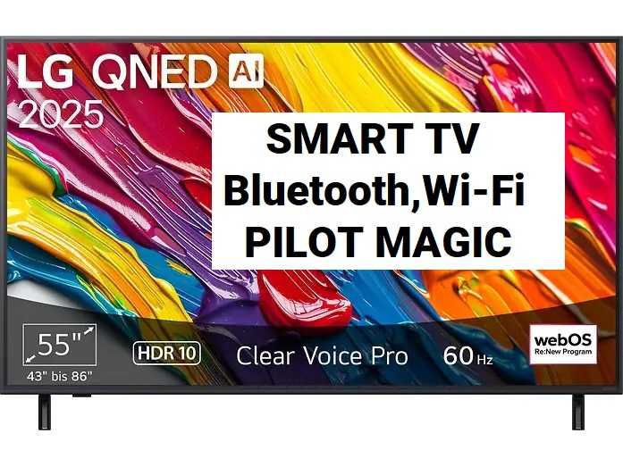 Telewizor LG 55QNED82A6B 4K UHD Smart TV Pilot Magic webOS