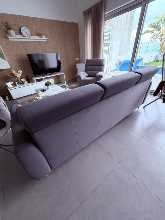 Sofa como novo em cinza