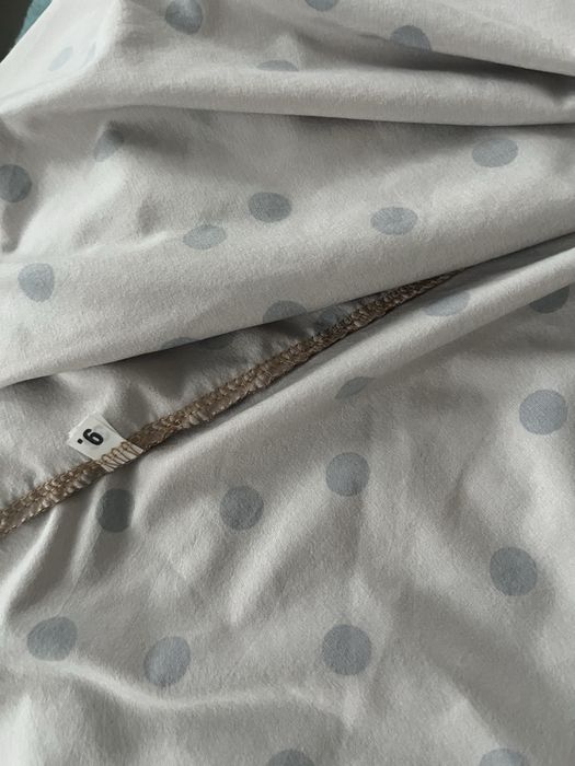 Sukienka brązowa w groszki