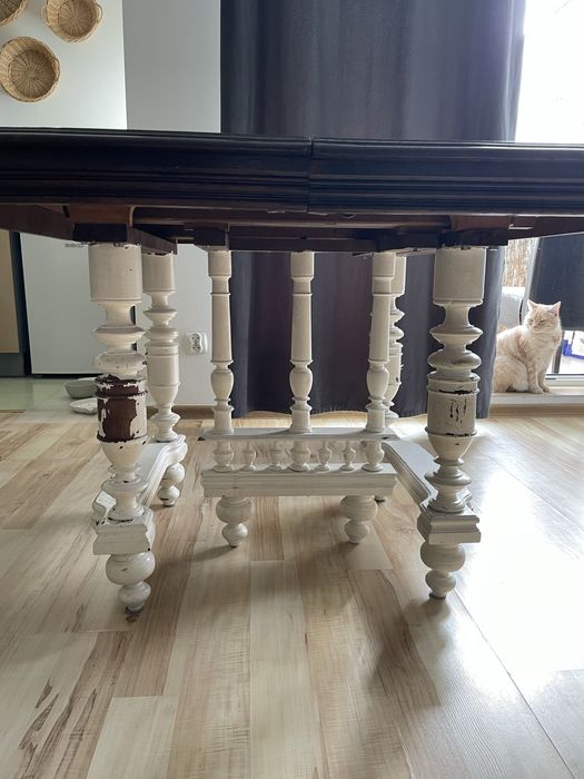 Stół drewniany rozkladany do renowacji