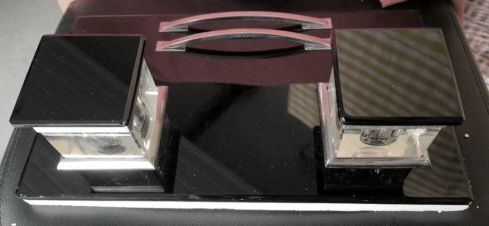 Art Déco - Tinteiro e mata borrão