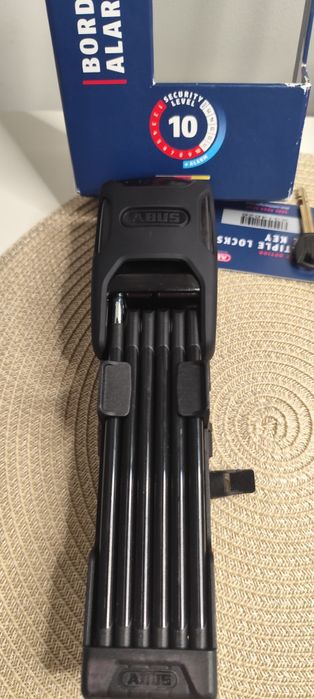 składane zapięcie rowerowe Abus Bordo 6000KA Alarm