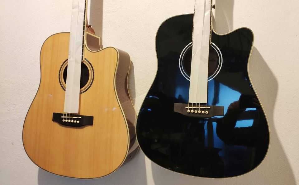 Guitarras acústicas electrificadas NOVAS c/ barra estabilizadora