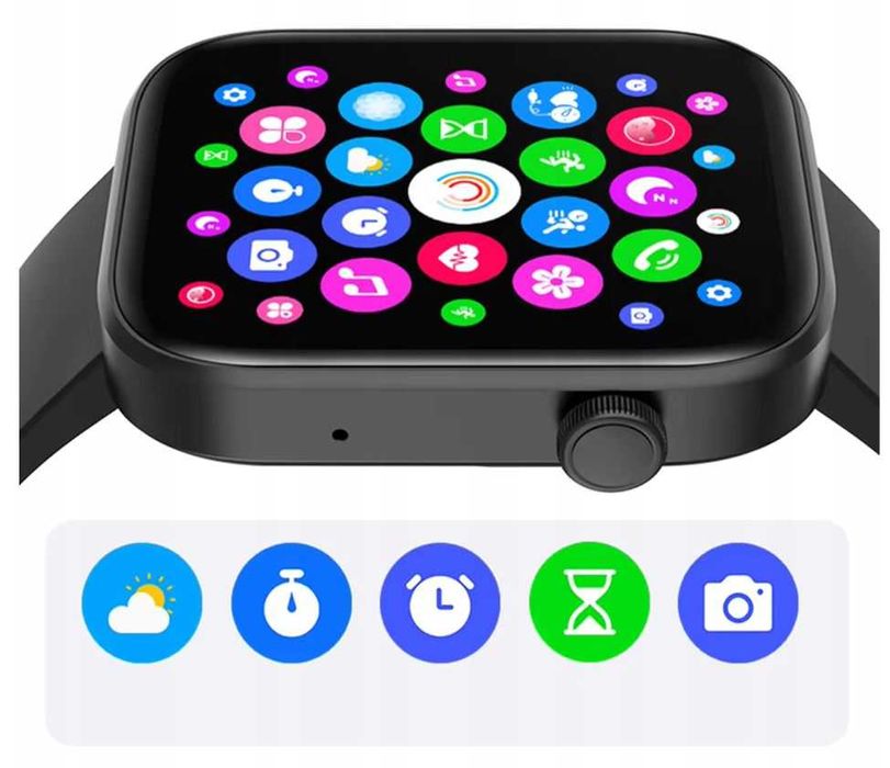 Smartwatch Zegarek PL Menu Wodoodporny Sport Pomiary Rozmowy n PREZENT