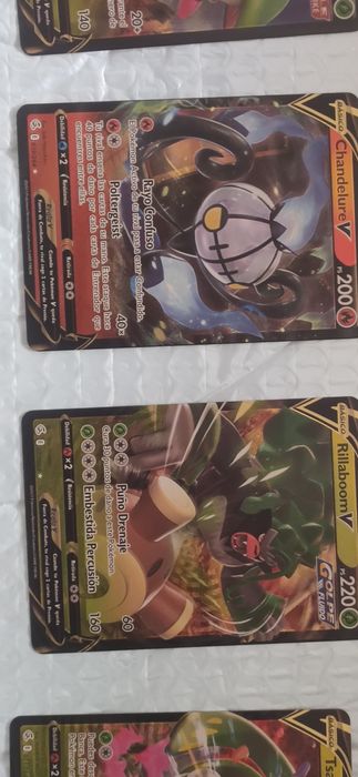 Cartas douradas Pokémon
