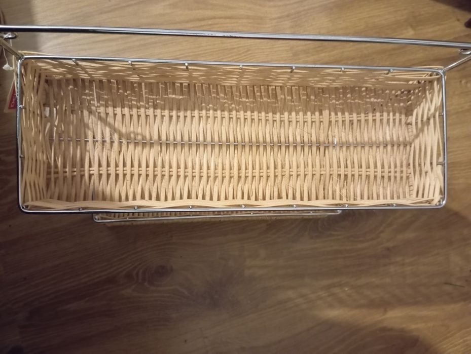 Półka rattanowa na ścianę Delco/ nowa/