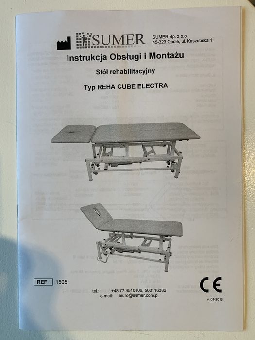 Stół masaż rehabilitacja Vojta itp Reha Elektryczny