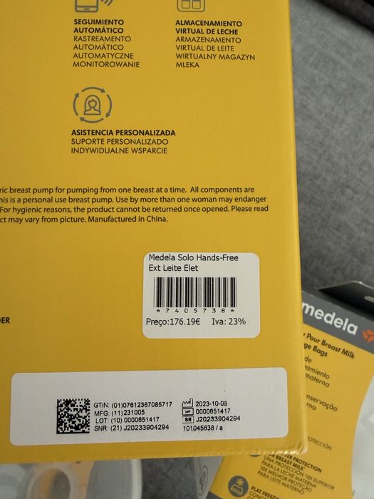 Bomba Medela solo hands-free