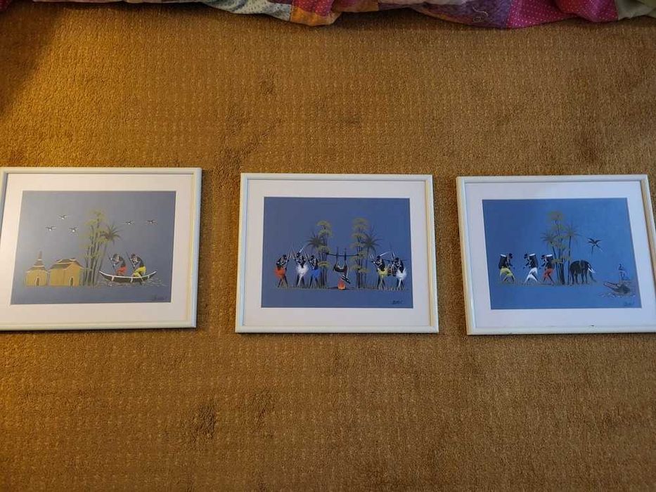 Coleção de 23 Quadros Batik