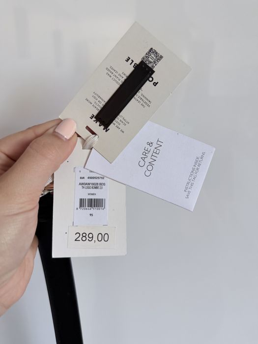 Oryginalny pasek Tommy Hilfiger damski 95 cm