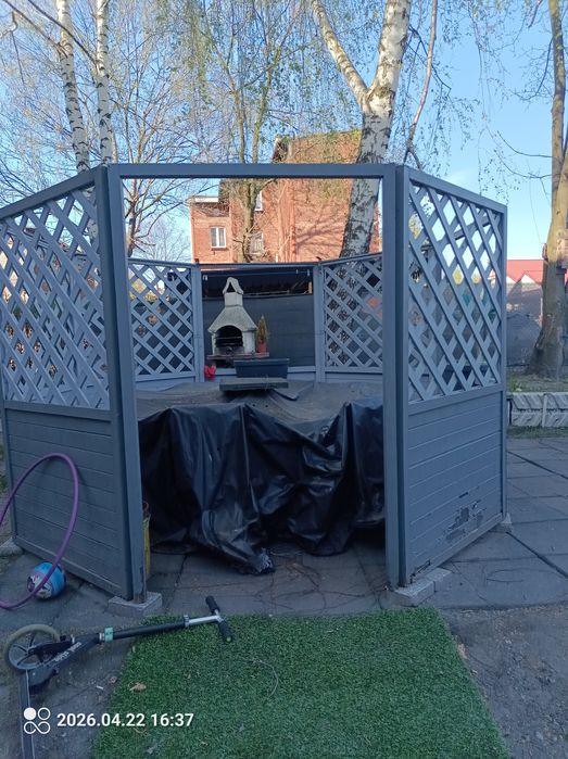 Altanka + 6 krzeseł + stuł