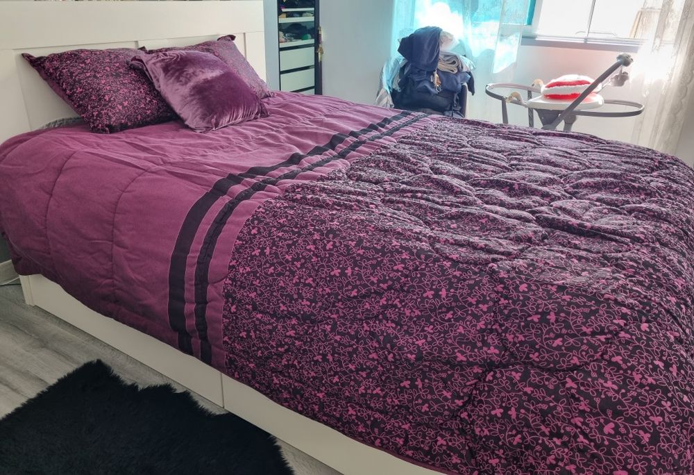 Colcha casal e almofadas