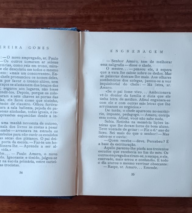 Engrenagem. Soeiro Pereira Gomes. 1 edição