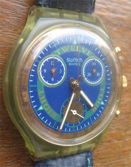 Relógio Vintage - Swatch Chrono Hitch Hiker - SCG 1 0 4 (1 9 9 4)