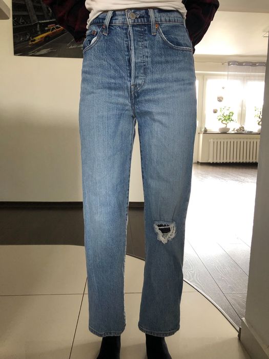 Dzwony jeansowe mom jeans levis