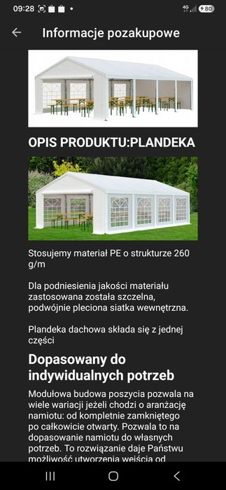 Namiot biesiadny