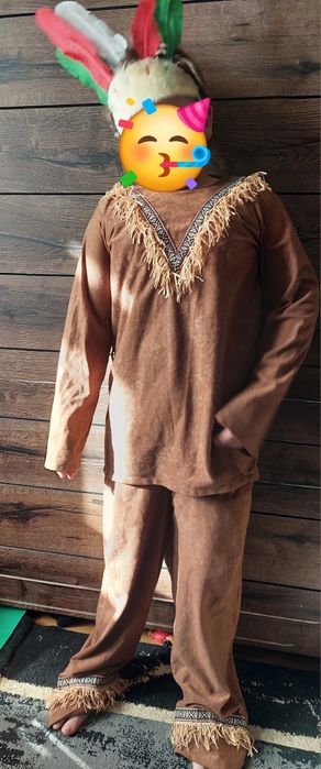 Kostium strój przebranie Indianin  pióropusz costume