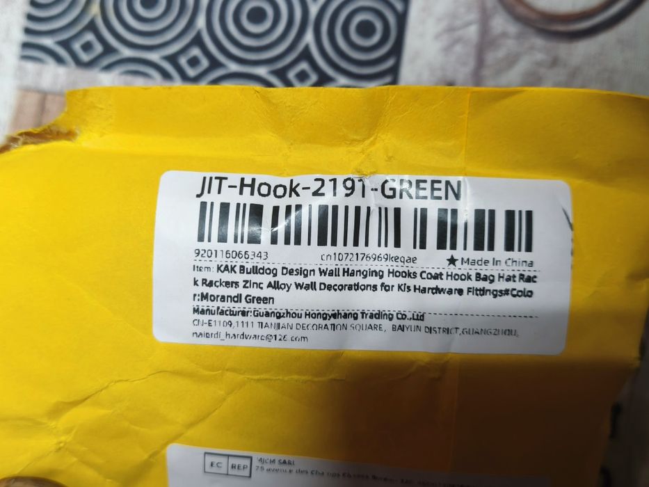 Cabide gancho Bulldog