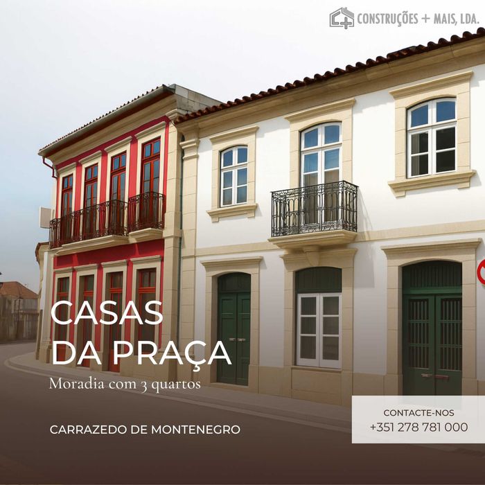 Moradia T3 em construção | Centro histórico da vila