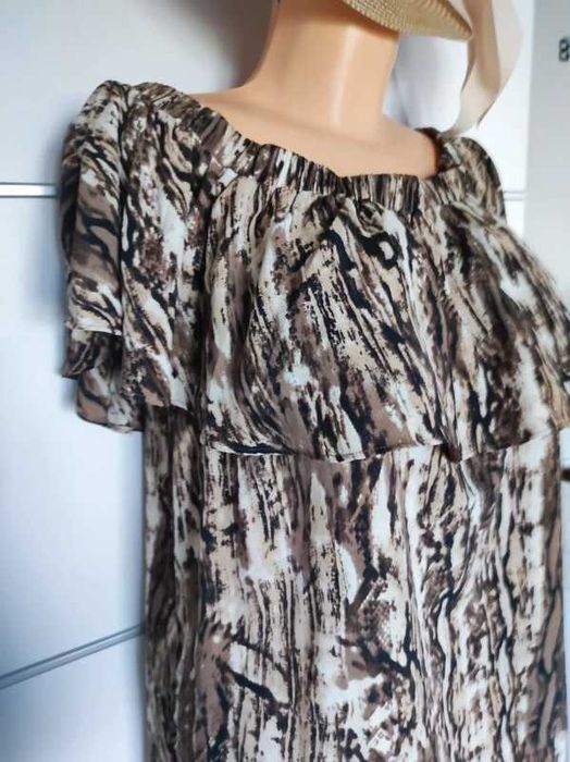 Malissa Collection r 42 sukienka brązy wzory hiszpanka