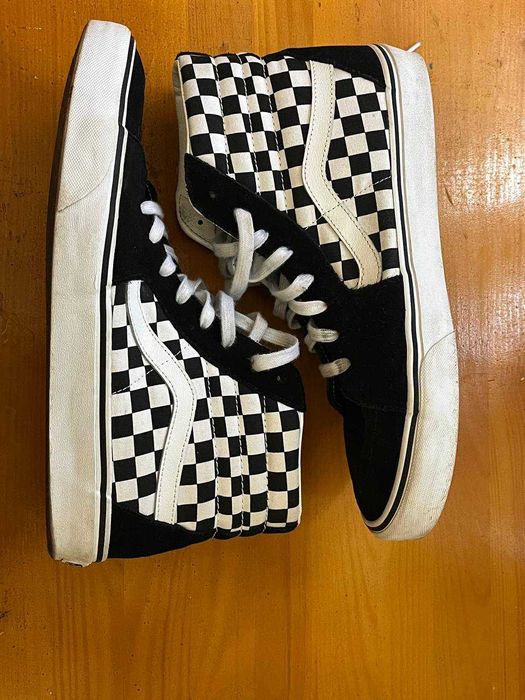 Vans Sk8-Hi Checkerboard Black White