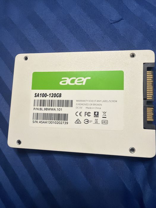 Продам накопичувач Acer SA100 формату 2.5" з інтерфейсом SATA III.