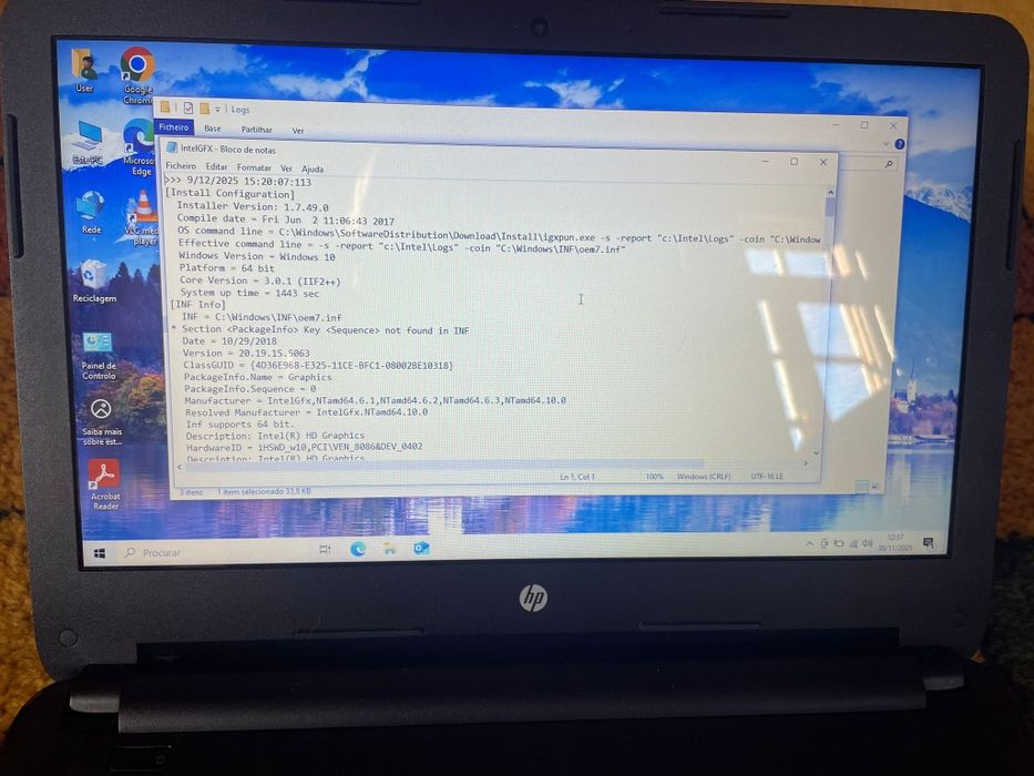 HP Intel,   64 bits core 3.0.1