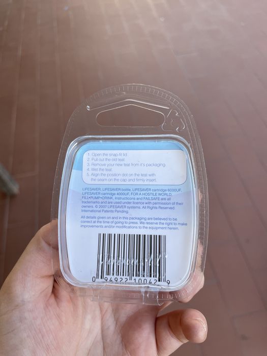 bocal de garrafa “life saver”