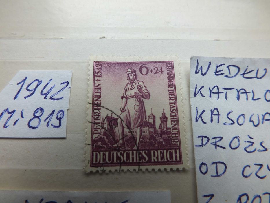 znaczki wydanie pojedyncze Mi819 Niemcy 1942r. HENLEIN Rzesza Reich