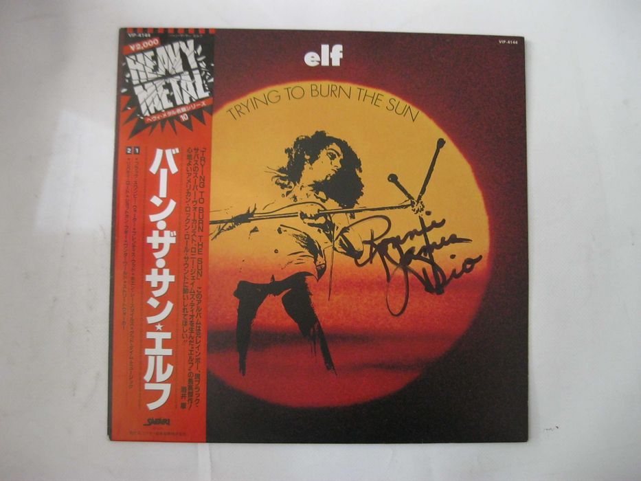 Winyl ELF (DIO) -Trying To Burn The Sun/1981/Japan/autograf
