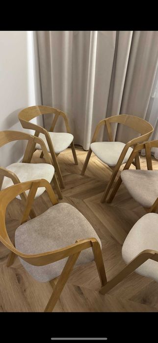 ZESTAW Stół FI 100 + 4x Krzesło drewniane