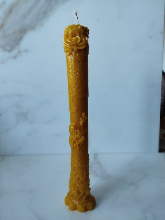 Свічки з бджолиного воску, ручної роботи