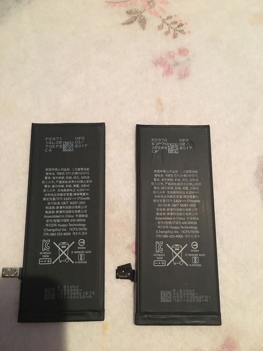 Аккумулятор к Iphone 6s б/у слабо держит заряд